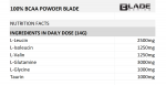 100% BCAA Powder 500g (Lemon) (Blade) - Image 2