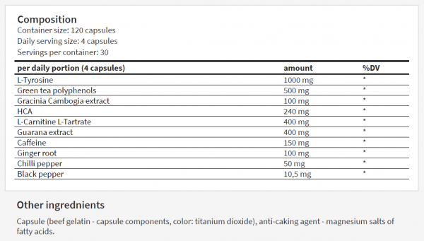 Thermo Fusion (120caps) Hitec Nutrition - Image 2