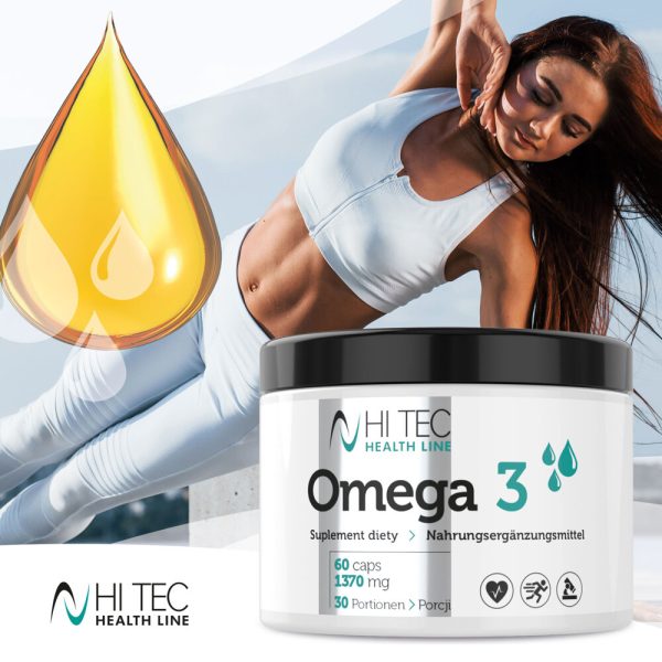 Omega 3 (Health Line) 60caps (Hitec Nutrition) - Image 4