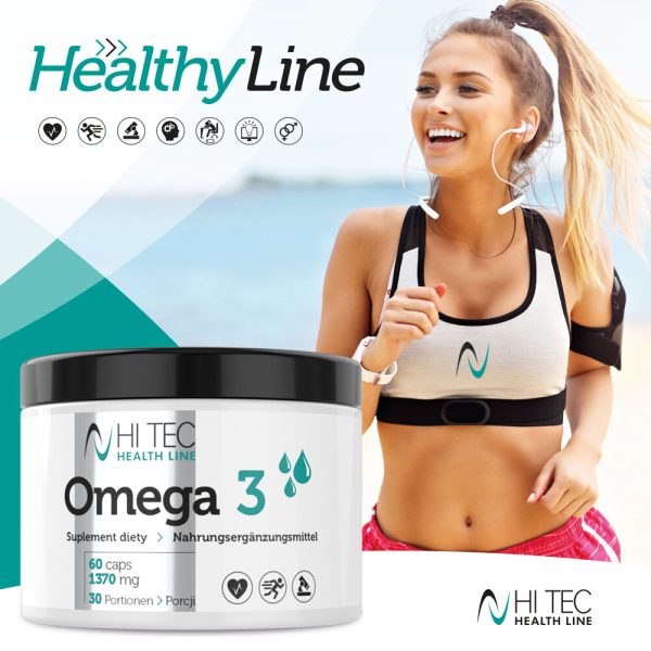 Omega 3 (Health Line) 60caps (Hitec Nutrition) - Image 2