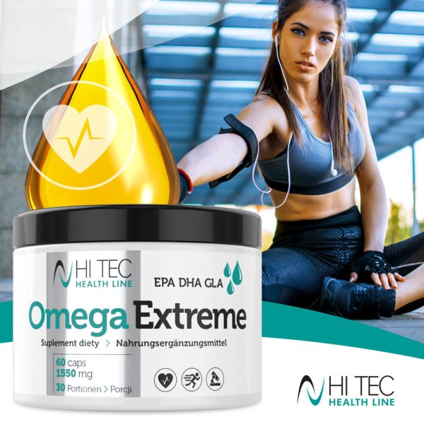 Omega Extreme (Health Line) 60caps (Hitec Nutrition) - Image 3