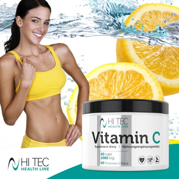 Vitamin C (Health Line) 60caps (Hitec Nutrition) - Image 2