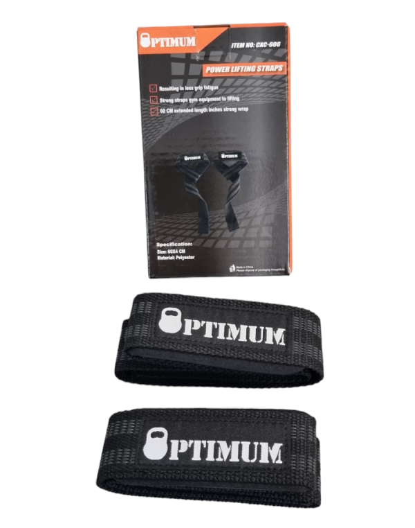 Περικάρπια Άρσης Βαρών Power Lifting Straps Optimum Sport (CXC-606) - Image 2