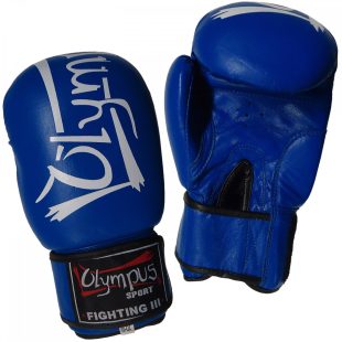 Δερμάτινα Πυγμαχικά Γάντια Olympus Fighting III Μπλε