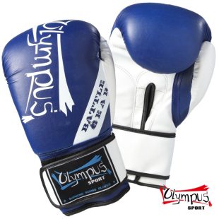 Πυγμαχικά Γάντια Olympus Battle Gear PU Μπλε/Λευκό