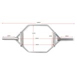 Μπάρα Deadlift (Hex Bar) Φ.50 140cm Optimum Sport CX-OB001 - Image 2