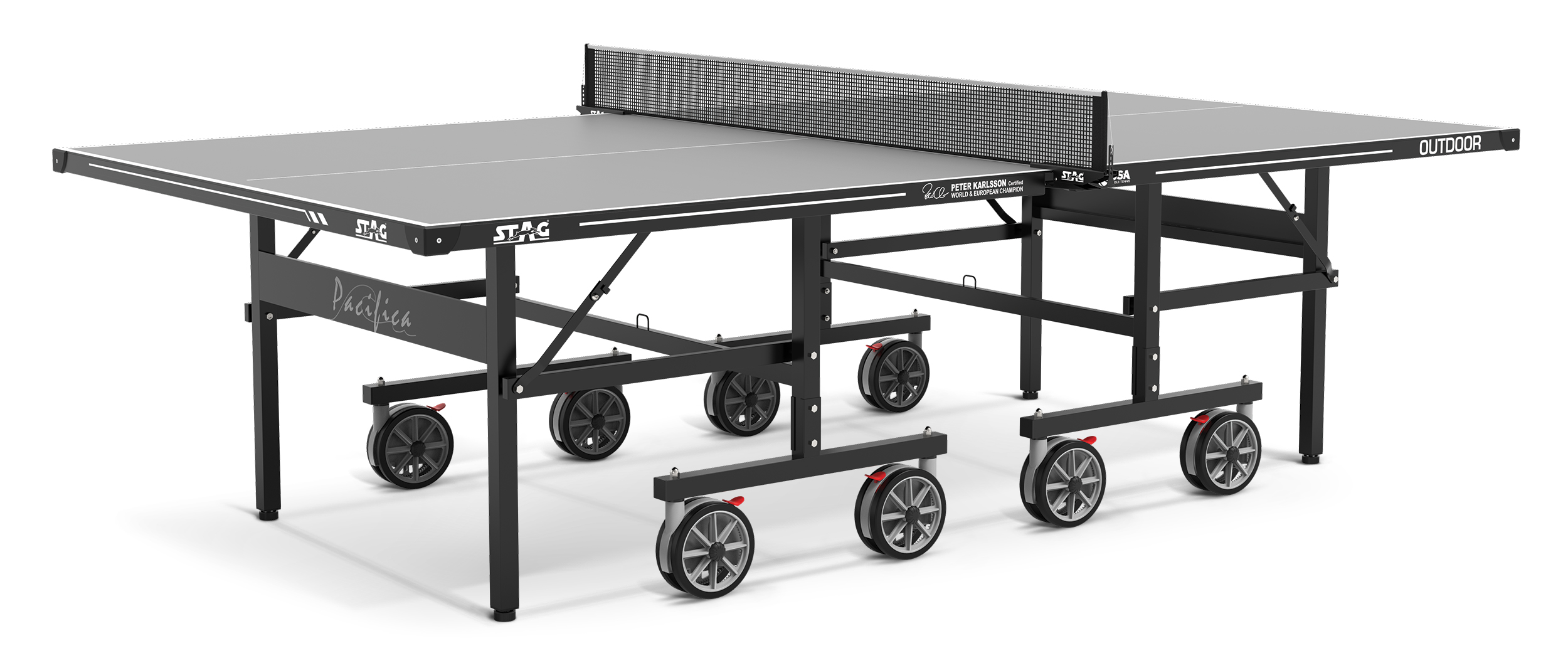 42801 Τραπέζι Ping Pong Εξωτερικού Χώρου Stag Pacifica Γκρι - Image 1
