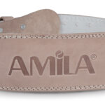 Ζώνη Άρσης Βαρών AMILA Δερμάτινη Μπεζ A Quality M