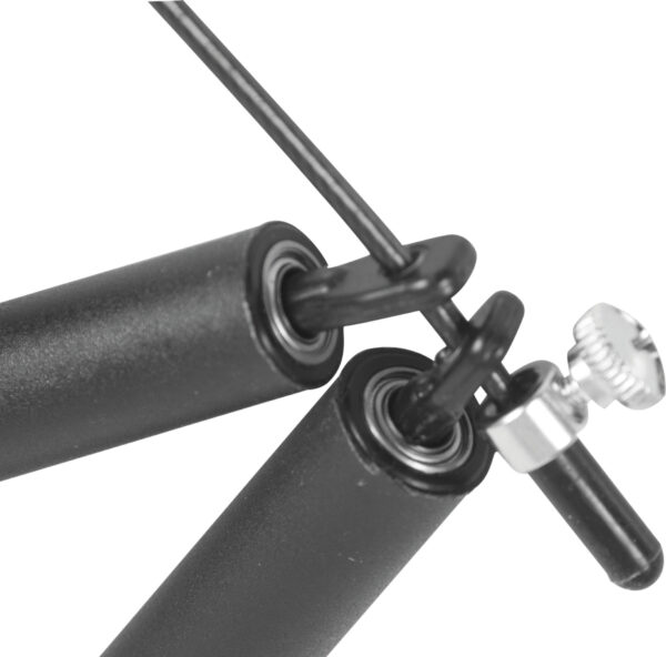 Σχοινάκι Crossfit με συρματόσχοινο 3m λαβές 16cm Amila 84558 - Image 2