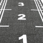 Χλοοτάπητας Sprint Track με Αρίθμηση Μήκους 10m Μαύρο