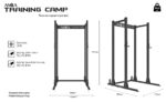 Κλωβός Δύναμης Power Rack Compact Training (Camp) Amila (95200) - Image 2