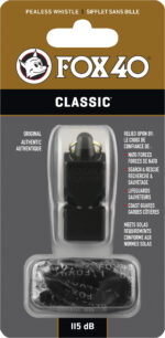 Σφυρίχτρα FOX40 Classic Safety Μαύρη με Κορδόνι - Image 2