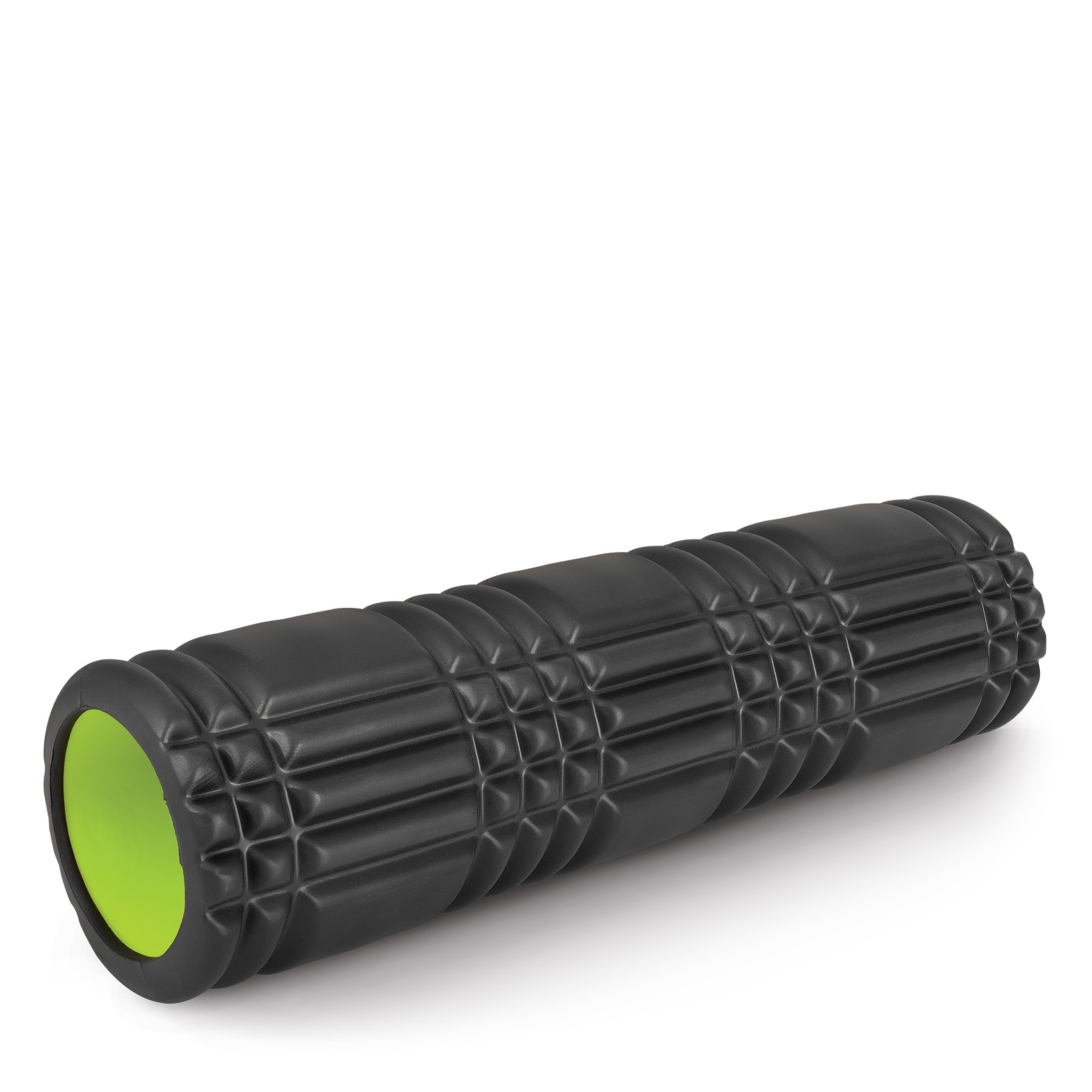 amila-foam-roller-plexus-45-f14x45cm-mafro-laim Foam Roller (Plexus) 14x45cm (Μαύρο/Lime) Amila (96827) - Image 1