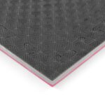 Δάπεδο Προστασίας EVA Διαμάντι 100x100 2,5cm Κόκκινο-Γκρι-Μαύρο
