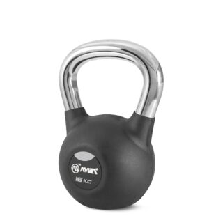AMILA Kettlebell Rubber Cover Cr Handle 16Kg