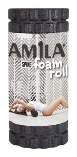 Foam Roller (Spike) 14x32cm (Μαύρο) Amila (96818) - Image 3