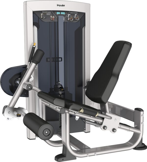 Επαγγελματικό Μηχάνημα Τετρακεφάλων Leg Extension (Χωρίς Πλάκες Βαρών) (Ασημί) Impulse (FE9705) - Image 6