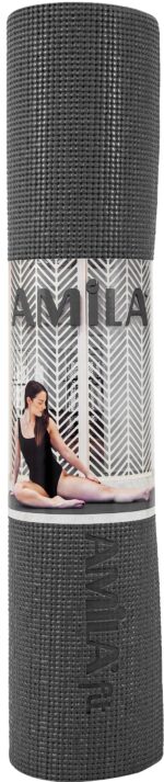Στρώμα Γυμναστικής Yoga Pilates 0,6cm (Μαύρο) Amila (81703) - Image 5
