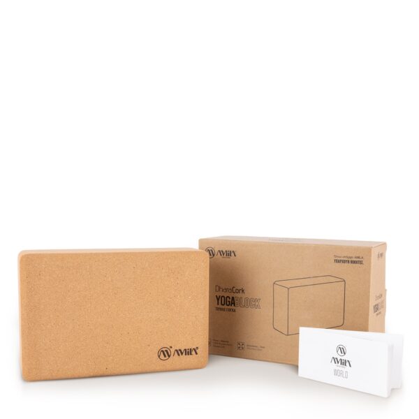 Τουβλάκι Yoga 7,6x15x23cm (Dhara Cork) Amila (48084) - Image 2