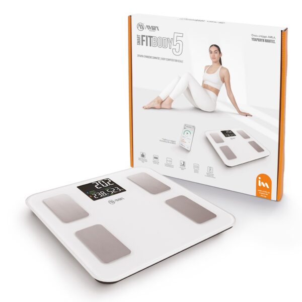 Ζυγαριά Smart με Λιπομέτρηση (FITBODY 5) Amila (95361) - Image 3
