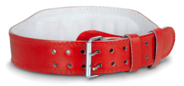 Ζώνη Άρσης Βαρών (Κόκκινη) Split Leather (L) Amila (44307) - Image 2