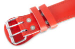 Ζώνη Άρσης Βαρών (Κόκκινη) Split Leather (L) Amila (44307) - Image 4