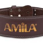 Ζώνη Άρσης Βαρών AMILA Δερμάτινη Καφέ C Quality XL