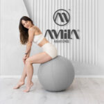 Κάλυμμα για Μπάλα Γυμναστικής AMILA GYMBALL 65cm Linen Γκρι - Image 2
