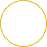 Χούλα-Χουπ HQ 70cm - Φ19mm - 280gr, Κίτρινο