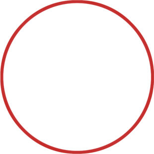 Χούλα Χουπ HQ 80cm - Φ19mm - 330gr, Κόκκινο