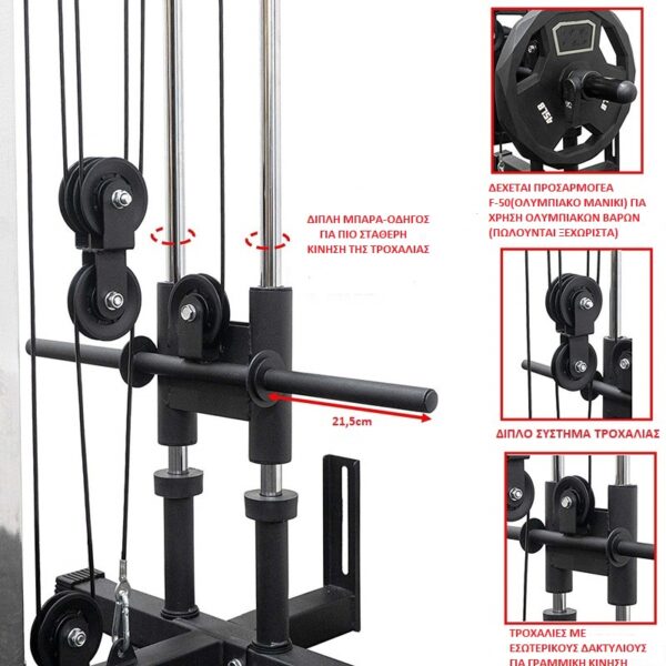 Τροχαλία F-1196 Functional Trainer Viking (103970) - Image 3