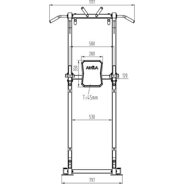 Μονόζυγο/Δίζυγο Power Tower (PT800) Amila (44274) - Image 3