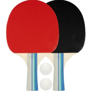 Σετ 2 Ρακέτες Ping Pong & 2 Μπαλάκια (Matchtime) Avento® (SCHR 46TM-BKR)