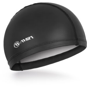 Σκουφάκι Κολύμβησης AMILA Fabric Silicone Μαύρο