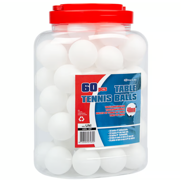 Μπαλάκια Ping Pong Λευκά (60 τεμάχια) - Get and Go - Image 2