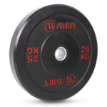 Δίσκος AMILA Black R Bumper Slim 50mm 25Kg - Image 2
