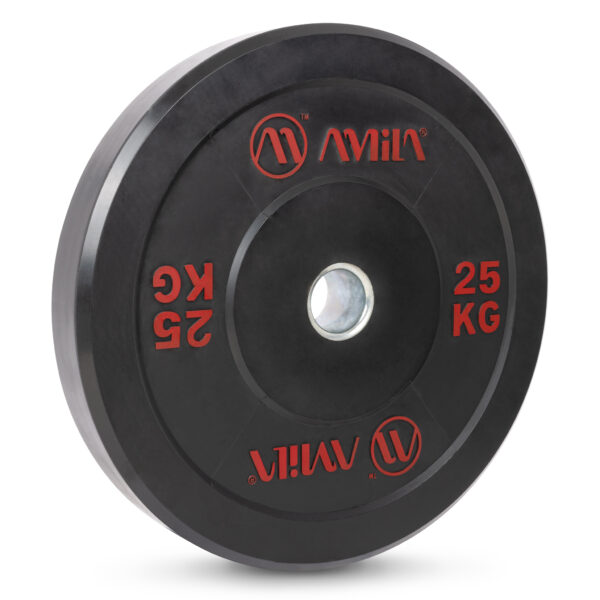 Δίσκος AMILA Black R Bumper Slim 50mm 25Kg - Image 2
