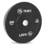 Δίσκος AMILA Black W Bumper Slim 50mm 20Kg - Image 2