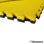 Δάπεδο Προστασίας Puzzle EVA 100x100x2cm (Μαύρο/Κίτρινο) Pegasus® (Β-4100-20) - Image 2
