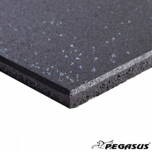 Δάπεδο για Άρση Βαρών 100x100x2cm (Μαύρο με Flecks) Pegasus® (Β-4200-20F)
