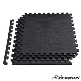 Δάπεδο Προστασίας Puzzle EVA Μαύρο Σετ 4 τμχ (60x60x1,2cm) Pegasus® (Β-4300)