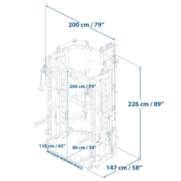 Πολυόργανο Γυμναστικής All In One Trainer (G9) Force USA (Λ-642) - Image 7