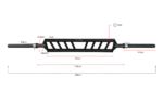 Ολυμπιακή Μπάρα Φ.50 Πολλαπλών Λαβών 208cm (Swiss Bar) Pegasus® (B-5025) - Image 2