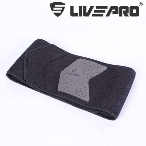 Ζώνη Εφίδρωσης Neoprene (125x19.5cm) LivePro (B-8718BK) - Image 3
