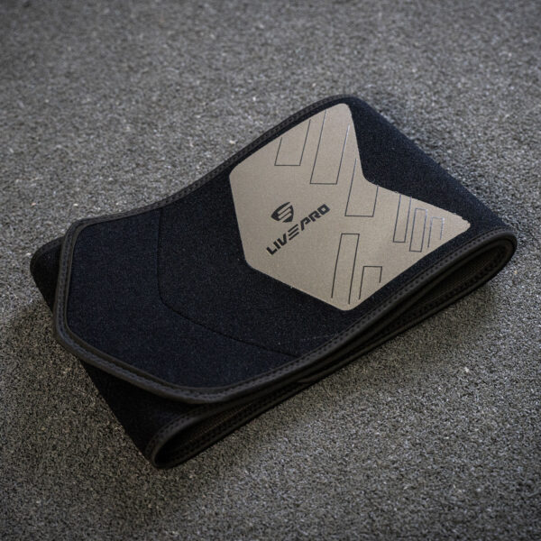 Ζώνη Εφίδρωσης Neoprene (125x19.5cm) LivePro (B-8718BK) - Image 4