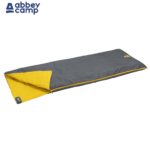 Sleeping Bag Ενηλίκων (Envelop Summer) (Γκρι/Κίτρινο) ABBEY®Camp (SCHR 21NL-GRG)