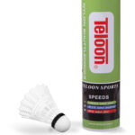 Μπαλάκια Badminton Προπόνησης (6τμχ) Nylon Χαμηλής Ταχύτητας Teloon (42073)
