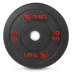 Δίσκος Crossfit Ολυμπιακού Τύπου Φ.50 (Black R Bumber Slim) 10kg Amila (84832)