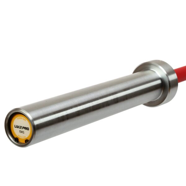 Ολυμπιακή μπάρα Cerakote 201cm 15kg (Β-8319-RD) LivePro (322831930) - Image 5