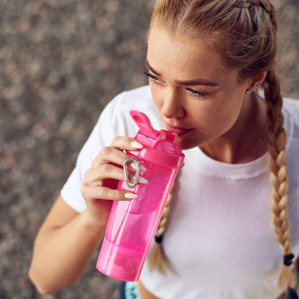 Shaker Slim 500ml (Neon Pink) Smartshake (03-345-018-03) - Image 2